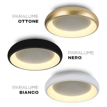 Plafoniera da Soffitto 30W 2550lm 3000K D400 IP20 Colore Nera Serie DECOR