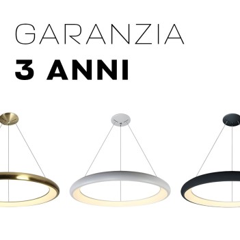 The Ring Circular Design Suspension Led Chandelier Golden color