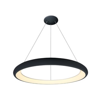 The Ring Circular Design Suspension Led Chandelier Black 50W