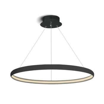 The Ring Circular Design Suspension Led Chandelier Black 19W