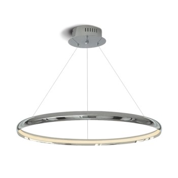Circular Design Suspension Led Chandelier The Ring Chrome color