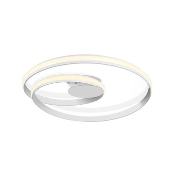 Circular design Led ceiling light The Swirl white color 30W