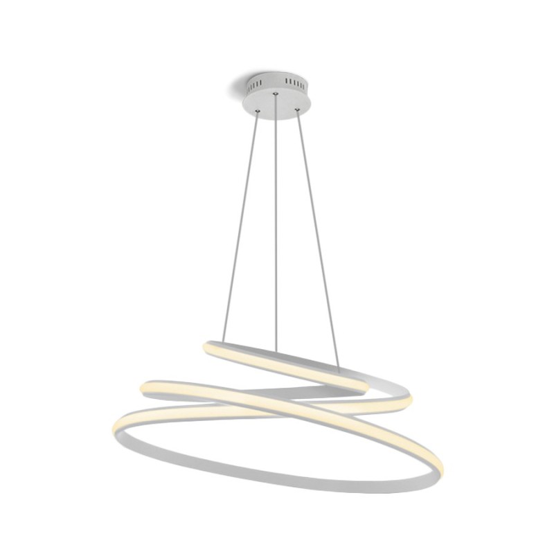 The Ring Circular Design Suspension Led Chandelier White 45W 2700lm en