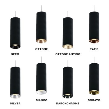 Faretto Spotlight con attacco GU10 Serie Pendant Cylinder