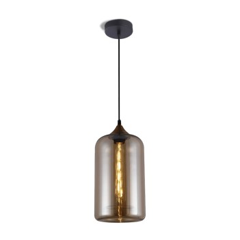 Led Suspension Lamp E27 The Glass Amber color en