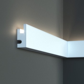 Polystyrene frame for indirect lighting KL115 of 100 cm - Wall installation en