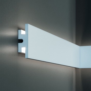 Cornice in Polistirolo per illuminazione LED indiretta KL116 da 100 cm - Effetto luce bidirezionale