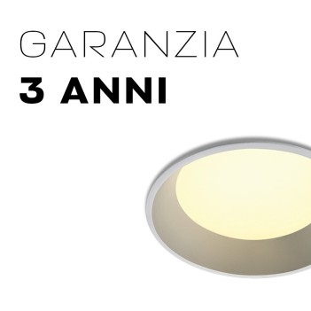 Faretto da incasso impermeabile SERIE DARK LIGHT 20W 100D IP54 con foro