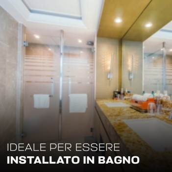 Faretto da incasso impermeabile SERIE DARK LIGHT 20W 100D IP54 con foro