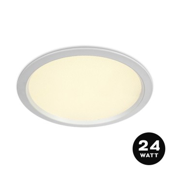 Recessed Downlight 24W 1800lm IP44 UGR19 Hole 160mm Colour White