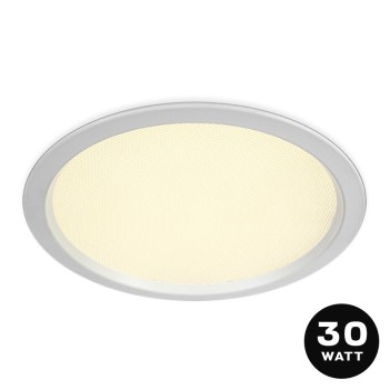 Recessed Downlight 30W 2250lm IP44 UGR19 Hole 205mm Colour White