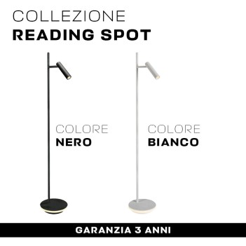 Led Floor Lamp Reading Spot series 11W 730lm 140 cm - White Led floor lamp en