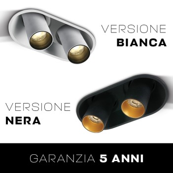 Faretto da incasso SERIE CYLINDER orientabile 14W - Colore bianco