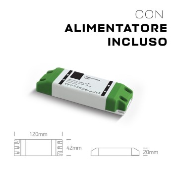 Faretto da incasso SERIE CYLINDER orientabile 14W - Colore bianco