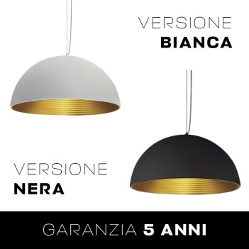 Lampadario Led a Sospensione Design Circolare diametro 60 cm colore bianco