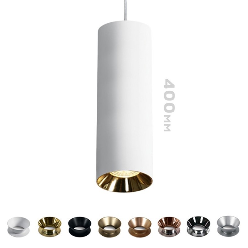 Spotlight with GU10 socket Pendant Cylinder series design Dark Light - Hanging