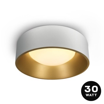 Ceiling Light 30W 2400lm 3000K D480 CRI90 IP20 Colour White and Gold DECOR Series