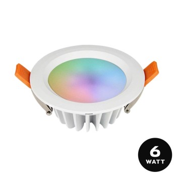 MiBoxer Mi-Light Plafoniera da Incasso 6W RGB+CCT IP54