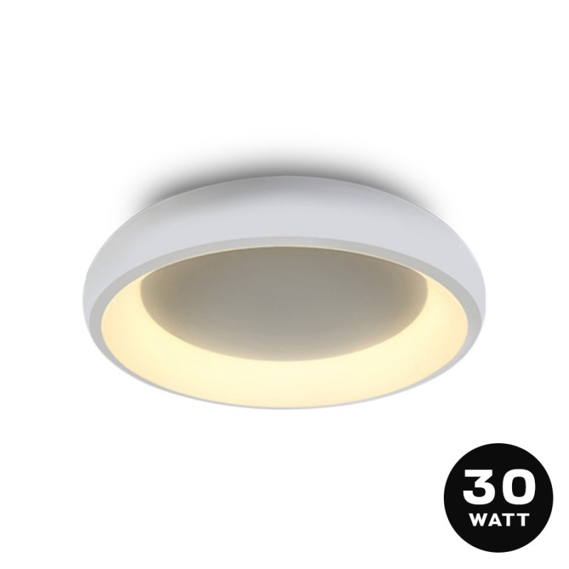 Ceiling Light 30W 2550lm 3000K D400 IP20 White Colour DECOR Series