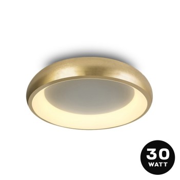 30W circular Led ceiling light 2550lm 3000K 120D - Brushed gold