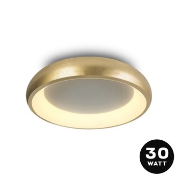 Plafoniera da Soffitto 30W 2550lm 3000K D400 IP20 Colore Oro Spazzolato Serie DECOR