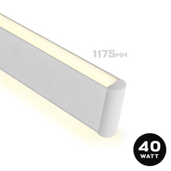 Linear Led Ceiling Light 40W 3600LM + Uplight 1175mm IP20 White