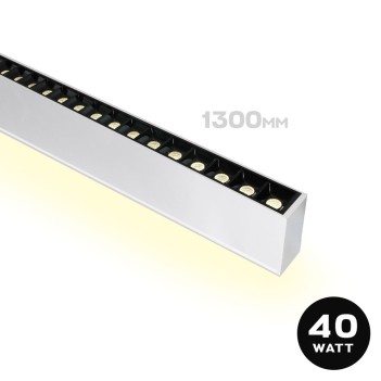 Linear Led Ceiling Light 40W 3800LM + Uplight 20W 130cm IP20 White - Linear