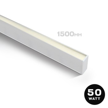 Plafoniera Led Lineare 50W 4250lm UGR19 CRI90 1500mm IP20 Colore Bianca Serie OFFICE