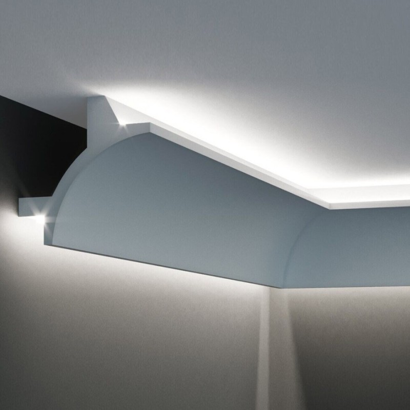 Cornice in Polistirolo per Strip LED - Luce Bidirezionale Up&Down