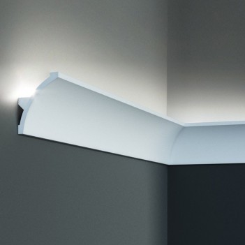 Polystyrene frame for indirect LED lighting 100 cm - Veil effect - K124 en