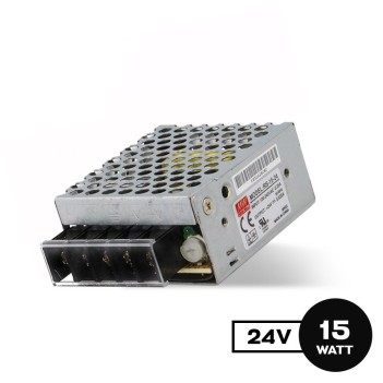Alimentatore Meanwell 15W Per Strip Led 24V Trasformatore RS-15-24