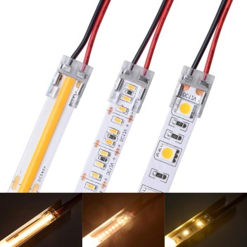 5x Connector Cable for Connecting 2 LED Strips with PCB 8MM en