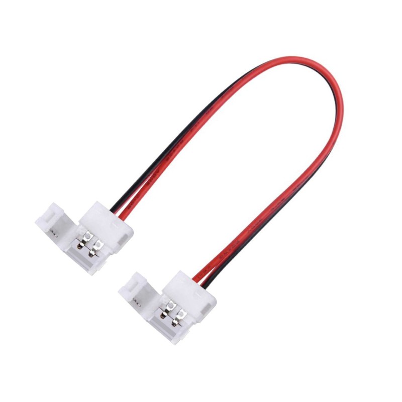 Connettore rapido CLIP 2 pin - Striscia LED a cavo - PCB 8mm IP20 - max 24V