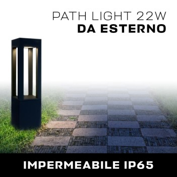 Decorative garden lamp 22W IP65 1000lm Anthracite 60 cm - Path Lights en