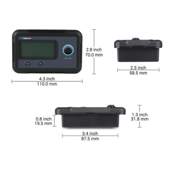 Renogy Battery Monitor per la serie Batterie al Litio LIFEPO4 Smart RMS-LFPS en