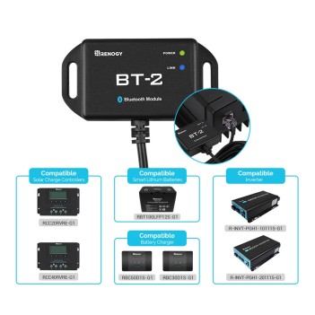 Renogy Modulo Bluetooth BT-2 per Batterie Litio LIFEPO4