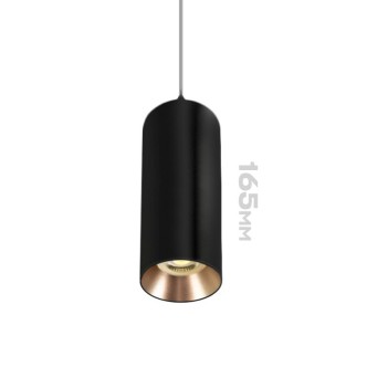 Spotlight with GU10 socket Pendant Cylinder series design Dark Light - Pendant