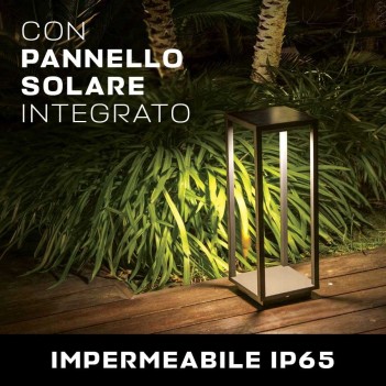 Decorative garden lamp with solar panel and night sensor 2.2W IP65 - Path