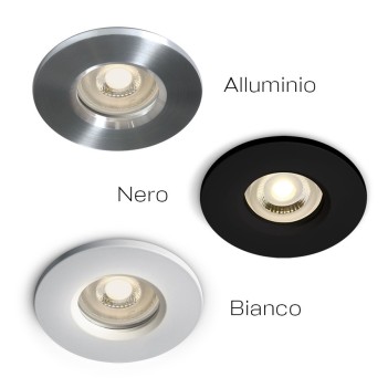 IP65 Waterproof Round Recessed Spotlight Holder 68mm Hole Aluminium - Bathroom