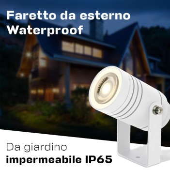 Garden Spotlight with Lamp Holder GU10 220V IP65 White - Garden Series en