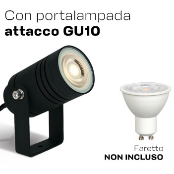 Faretto da Giardino con Picchetto portalampada GU10 220V