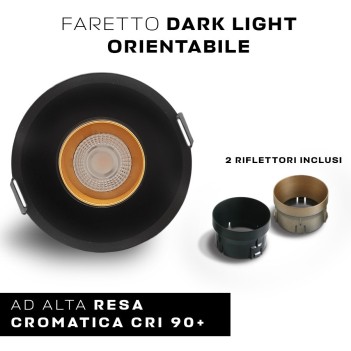 Faretto da incasso SERIE CYLINDER orientabile 11W CRI90+