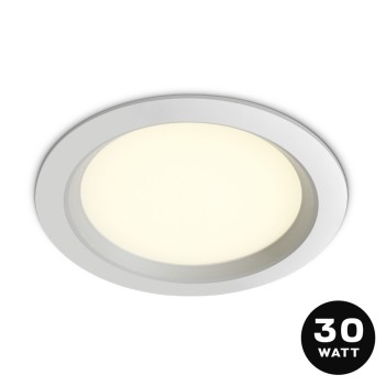 Downlight BUDGET Plafoniera da Incasso 30W 2100lm IP20 120D Foro 210mm Colore Bianco