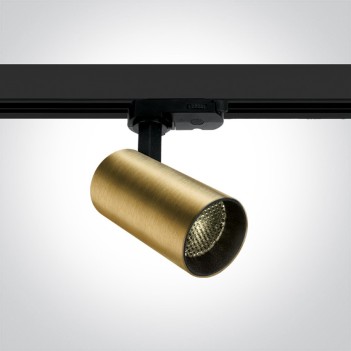 Faretto Led per Binario Trifase SERIE HONEY-COMB 12W 1000lm 3000K CRI90 36D Colore Oro