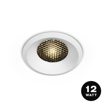 Downlight HONEYCOMB Recessed Downlight 12W 1000lm 3000K IP20 UGR19 36D Hole 72mm Colour White Dimmable