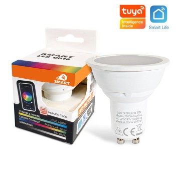 Faretto Led GU10 6W RGB+CCT Smart Wifi su KingLed