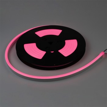 Neon Led Flessibile 5mt 35W 12V IP67 - Luce Rosa Taglio 1cm