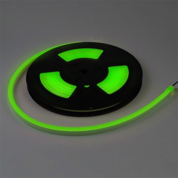 Flexible Led Neon 5mt 35W 12V IP67 - Green Cut 1cm - 120DX