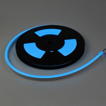 Neon Led Flessibile 5mt 35W 12V IP67 - Luce Blu Taglio 1cm
