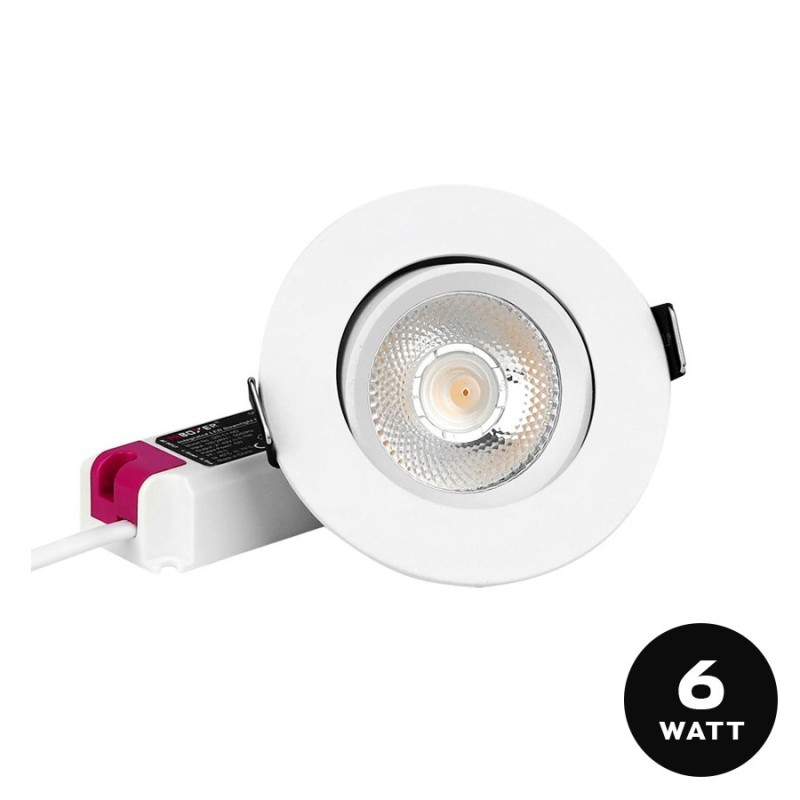 MiBoxer adjustable downlight 6W CRI90+ 30D with 70 mm hole colour White SERIES